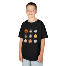 Load image into Gallery viewer, Trick-or-Treaters Set, Kids Halloween Graphic Tee, Spooky Themed T-Shirt for Kids, Halloween Costume Shirt, Party Wear, Fall Celebration Apparel