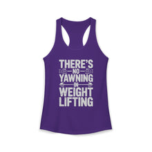 Load image into Gallery viewer, There's No Yawning in Weight Lifting Racerback Tank