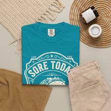 Load image into Gallery viewer, "Sore Today Eating Tacos Tomorrow" Funny Fitness Unisex Shirt - Workout Exercise T-Shirt for Men and Women