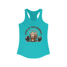 Load image into Gallery viewer, Spice Up Your Workout Racerback Tank - Trendy Gym Shirt for Fitness Lovers, Activewear, Gift for Her, Workout Clothes, Summer Top