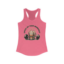Load image into Gallery viewer, Spice Up Your Workout Racerback Tank - Trendy Gym Shirt for Fitness Lovers, Activewear, Gift for Her, Workout Clothes, Summer Top
