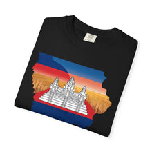 Load image into Gallery viewer, Cambodian Iowa Graphic T-Shirt, Unisex Tee, Traveler Gift, Artsy Apparel, Cultural Heritage Wear, Summer Outfit