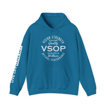 Load image into Gallery viewer, VSOP Health & Wellness Hoodie with LIVE LIFE LOVE LIFT (white font)