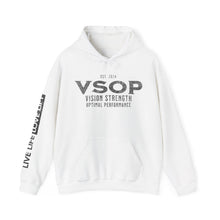 Load image into Gallery viewer, VSOP est 2024 Hoodie with LIVE LIFE LOVE LIFT (black font)