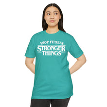 Load image into Gallery viewer, Stronger Things Fitness T-Shirt - VSOP Fitness Gym Tee (white font)