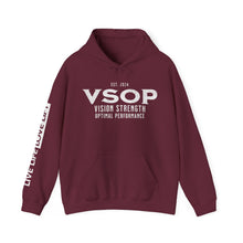Load image into Gallery viewer, VSOP est 2024 Hoodie with LIVE LIFE LOVE LIFT (white font)