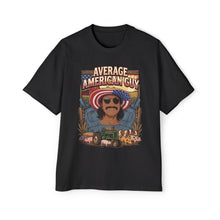 Load image into Gallery viewer, Heavy Oversized "Average American Guy" Graphic Tee - Patriotic Retro Men’s T-Shirt