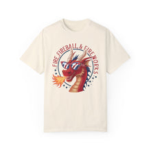 Load image into Gallery viewer, Fire, Fireball, Fireworks, Firecracker, 4th of July shirt, Unisex, Comfort Colors, Comfy, Unique, 90s