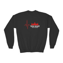 Load image into Gallery viewer, Youth Sweatshirt - 'TROU HEART' Angkor Wat EKG Graphic