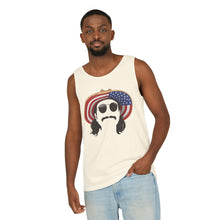 Load image into Gallery viewer, Average American Guy Tank Top - American Flag Sun Hat Graphic