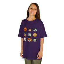 Load image into Gallery viewer, Trick-or-Treaters Set, Kids Halloween Graphic Tee, Spooky Themed T-Shirt for Kids, Halloween Costume Shirt, Party Wear, Fall Celebration Apparel