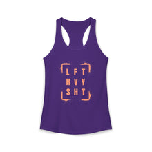 Load image into Gallery viewer, LFT HVY SHT: Ladies Racerback Tank (Sizes XS to 2XL) Coral