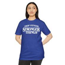Load image into Gallery viewer, Stronger Things Fitness T-Shirt - VSOP Fitness Gym Tee (white font)