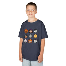Load image into Gallery viewer, Trick-or-Treaters Set, Kids Halloween Graphic Tee, Spooky Themed T-Shirt for Kids, Halloween Costume Shirt, Party Wear, Fall Celebration Apparel