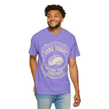 Load image into Gallery viewer, "Sore Today Eating Tacos Tomorrow" Funny Fitness Unisex Shirt - Workout Exercise T-Shirt for Men and Women