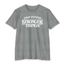 Load image into Gallery viewer, Stronger Things Fitness T-Shirt - VSOP Fitness Gym Tee (white font)