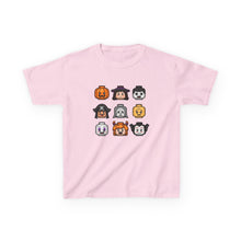 Load image into Gallery viewer, Trick-or-Treaters Set, Kids Halloween Graphic Tee, Spooky Themed T-Shirt for Kids, Halloween Costume Shirt, Party Wear, Fall Celebration Apparel