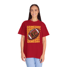 Load image into Gallery viewer, KC Game Day Football T-shirt, Unisex Sports Apparel, Perfect for Tailgating, College Football Fan Gear, Gift for Sports Lovers