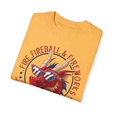 Load image into Gallery viewer, Fire, Fireball, Fireworks, Firecracker, 4th of July shirt, Unisex, Comfort Colors, Comfy, Unique, 90s