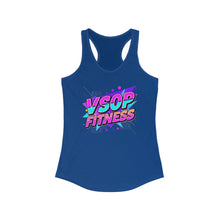 Load image into Gallery viewer, Tank Top VSOP FITNESS Neon Retro Geometric Women's Racerback Tank Top