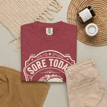 Load image into Gallery viewer, "Sore Today Eating Tacos Tomorrow" Funny Fitness Unisex Shirt - Workout Exercise T-Shirt for Men and Women