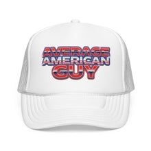 Load image into Gallery viewer, Average American Guy Trucker Hat – Patriotic Foam Mesh Cap