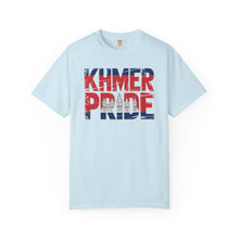 Load image into Gallery viewer, Khmer Pride Garment-Dyed T-Shirt, Unisex Wear, Cambodian Pride Apparel, Cultural Celebration Shirt, Gift for Khmer Heritage