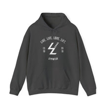 Load image into Gallery viewer, Gymwear Hoodie - "Live. Life. Love. Lift." Athletic Pullover