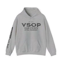 Load image into Gallery viewer, VSOP est 2024 Hoodie with LIVE LIFE LOVE LIFT (black font)