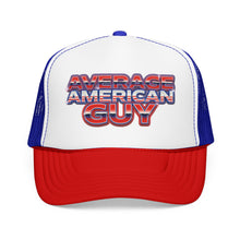 Load image into Gallery viewer, Average American Guy Trucker Hat – Patriotic Foam Mesh Cap