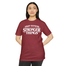 Load image into Gallery viewer, Stronger Things Fitness T-Shirt - VSOP Fitness Gym Tee (white font)