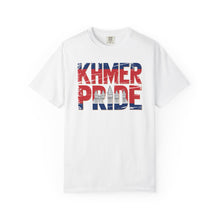Load image into Gallery viewer, Khmer Pride Garment-Dyed T-Shirt, Unisex Wear, Cambodian Pride Apparel, Cultural Celebration Shirt, Gift for Khmer Heritage