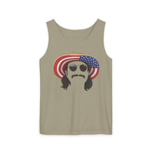 Load image into Gallery viewer, Average American Guy Tank Top - American Flag Sun Hat Graphic