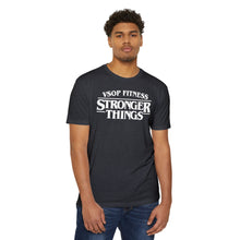 Load image into Gallery viewer, Stronger Things Fitness T-Shirt - VSOP Fitness Gym Tee (white font)