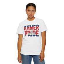 Load image into Gallery viewer, Khmer Pride Garment-Dyed T-Shirt, Unisex Wear, Cambodian Pride Apparel, Cultural Celebration Shirt, Gift for Khmer Heritage