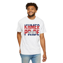 Load image into Gallery viewer, Khmer Pride Garment-Dyed T-Shirt, Unisex Wear, Cambodian Pride Apparel, Cultural Celebration Shirt, Gift for Khmer Heritage