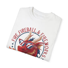 Load image into Gallery viewer, Fire, Fireball, Fireworks, Firecracker, 4th of July shirt, Unisex, Comfort Colors, Comfy, Unique, 90s
