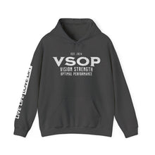 Load image into Gallery viewer, VSOP est 2024 Hoodie with LIVE LIFE LOVE LIFT (white font)