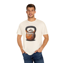 Load image into Gallery viewer, Pumpkin Spiced Latte T-Shirt with Kettlebell Design, Gym Gift, Workout Apparel, Unisex Activewear, Weightlifting Humor, Casual Wear