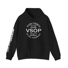 Load image into Gallery viewer, VSOP Health & Wellness Hoodie with LIVE LIFE LOVE LIFT (white font)