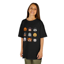 Load image into Gallery viewer, Trick-or-Treaters Set, Kids Halloween Graphic Tee, Spooky Themed T-Shirt for Kids, Halloween Costume Shirt, Party Wear, Fall Celebration Apparel