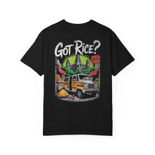 Load image into Gallery viewer, Got Rice? (Front & Back) Urban Streetwear Tee, Graphic T-Shirt for Food Lovers, Casual Wear, Unique Gift for Friends, Street Style Fashion