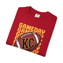 Load image into Gallery viewer, KC Game Day Football T-shirt, Unisex Sports Apparel, Perfect for Tailgating, College Football Fan Gear, Gift for Sports Lovers