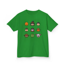 Load image into Gallery viewer, Trick-or-Treaters Set, Halloween Kids Tee with Fun Characters, Cute Halloween T-Shirt, Kids Costume Shirt, Spooky Vibe Shirt, Gift for Kids