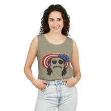Load image into Gallery viewer, Average American Guy Tank Top - American Flag Sun Hat Graphic