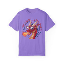 Load image into Gallery viewer, Fire, Fireball, Fireworks, Firecracker, 4th of July shirt, Unisex, Comfort Colors, Comfy, Unique, 90s