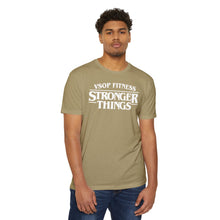 Load image into Gallery viewer, Stronger Things Fitness T-Shirt - VSOP Fitness Gym Tee (white font)