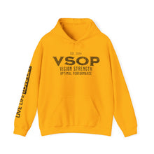 Load image into Gallery viewer, VSOP est 2024 Hoodie with LIVE LIFE LOVE LIFT (black font)