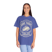 Load image into Gallery viewer, "Sore Today Eating Tacos Tomorrow" Funny Fitness Unisex Shirt - Workout Exercise T-Shirt for Men and Women