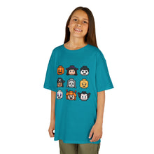 Load image into Gallery viewer, Trick-or-Treaters Set, Kids Halloween Graphic Tee, Spooky Themed T-Shirt for Kids, Halloween Costume Shirt, Party Wear, Fall Celebration Apparel